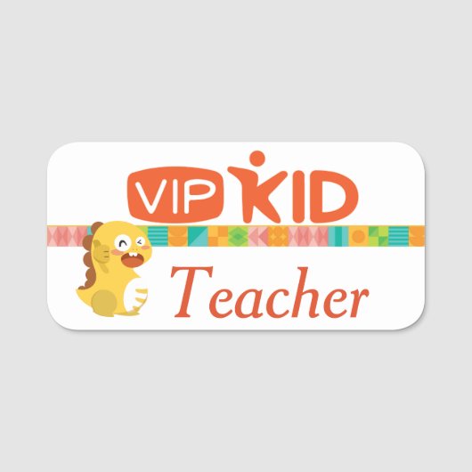VIPKid Teacher Pin Naamplaatje (Voorkant)