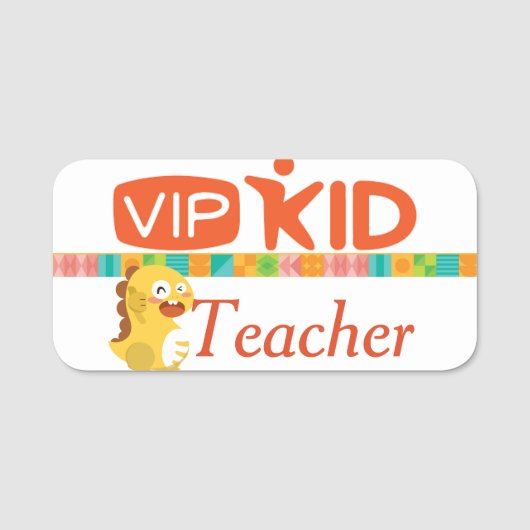 VIPKid Teacher Pin Naamplaatje (Voorkant)
