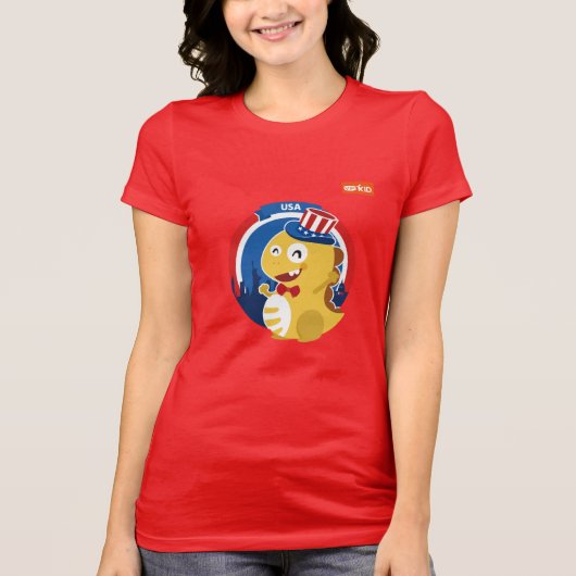 VIPKID USA T-Shirt (oranje) (Voorkant)