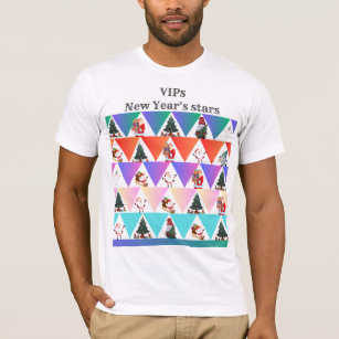VIPs Nieuwjaar sterren-Kerstmis T-shirt