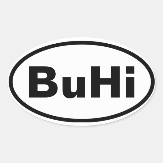 VIR BuHi Ovale Sticker (Voorkant)