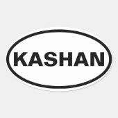 VIR Kashan Ovale Sticker (Voorkant)