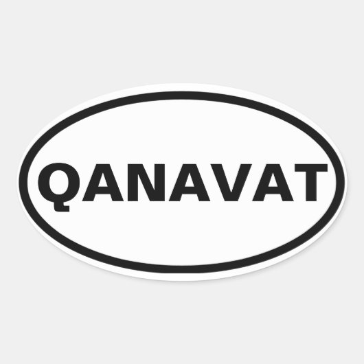 VIR Qanavat Ovale Sticker (Voorkant)