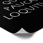 Vir sapit qui pauca loquitur poster (Hoek)