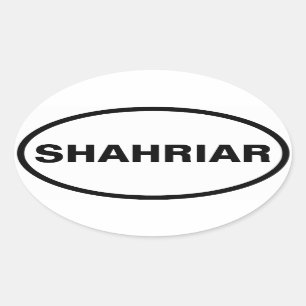 VIR Shahriar Ovale Sticker