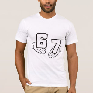 Viraal 67 Six Seven Hands Meme T-Shirt 6 7