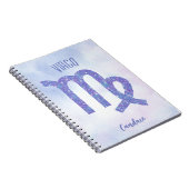  viraal astrologisch gebaar Aangepast Paars Notitieboek (Rechterzijde)