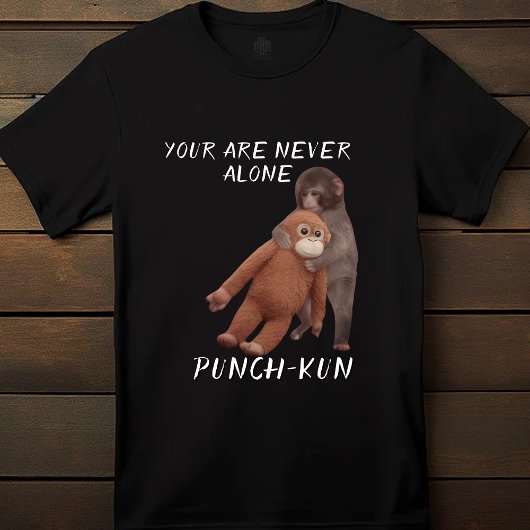 Viraal stomp aap knuffel speelgoed knuffel t-shirt
