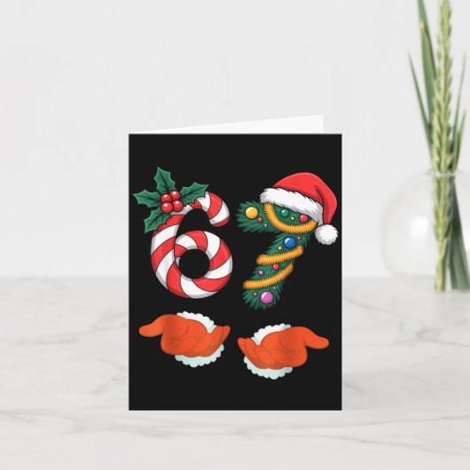 Viral 67 Candy Canes Christmas Tree With Hand Holi Kaart (Voorkant)