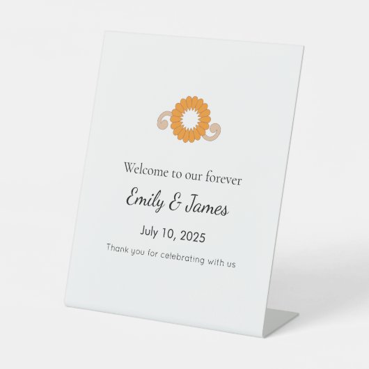 Viral Baby Shower Sign Hack Reclamebord Met Voetstuk (Voorkant)