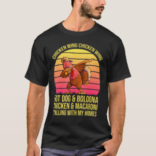 Viral Chicken Wing Chicken Wing Hot Dog Bologna T-shirt