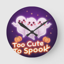 Viral Spooky Cute Ghosts 👻 Halloween Design Ronde Klok