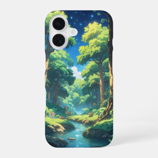 Virale anime natuur iPhone 16 hoesje