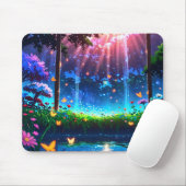 Virale anime natuur wallpaper in 4K kwaliteit Muismat (Met muis)