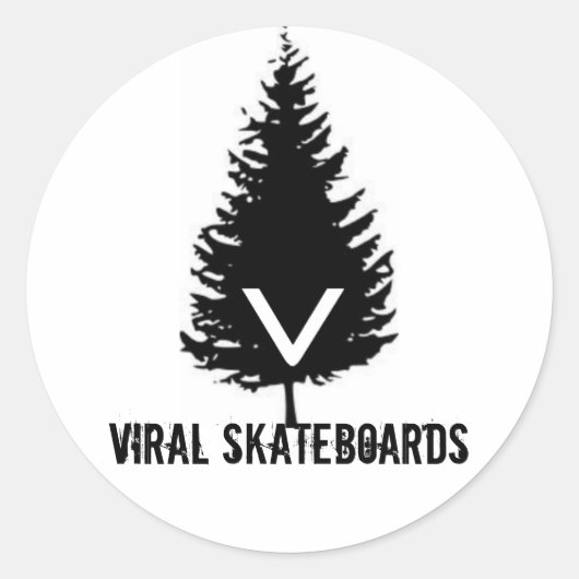 Virale LogoSticker Ronde Sticker (Voorkant)