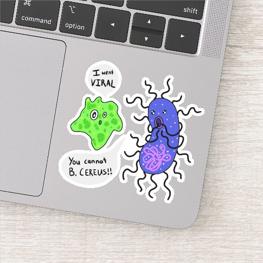 Virale microben sticker (Detail)