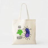 Virale microben tote bag (Voorkant)