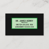 Virale microben visitekaartje (Achterkant)