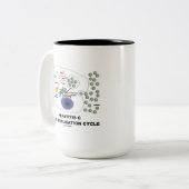 Virale replicatiecyclus van hepatitis C Tweekleurige Koffiemok (Voorkant links)