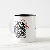 Virale Trump Dance YMCA QR Code Mok (Voorkant links)