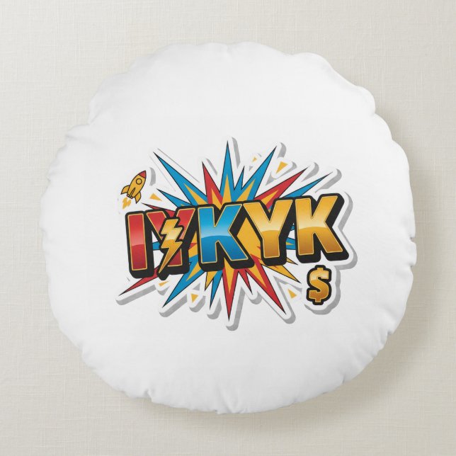 ViralVibes Collectie Rond Kussen (Voorkant)