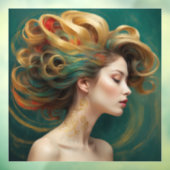 “Virelle” - Weelde in smaragden golven Raamsticker (Vel 3)