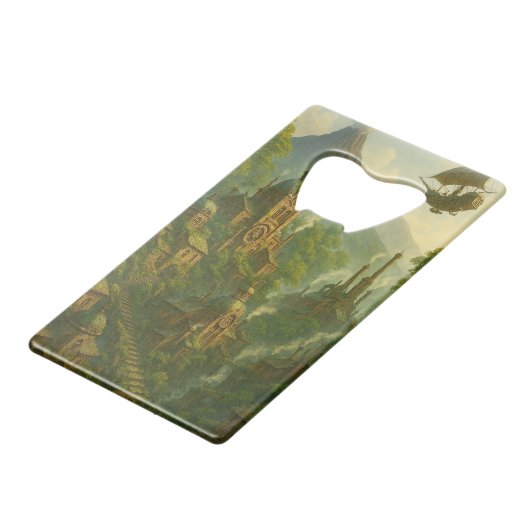 Viremoor Steamgate Creditkaart Flessenopener (Voorkant Gekanteld)