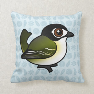 Vireo met zwarte lampvoet kussen