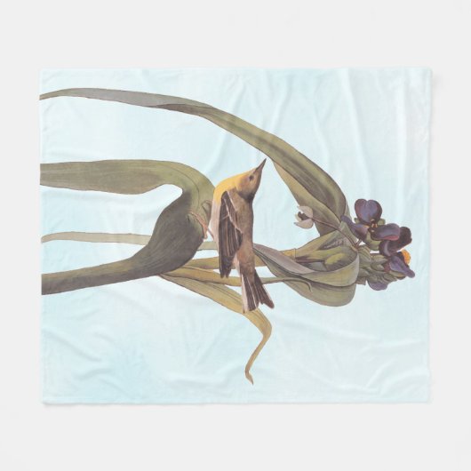Vireo Songbird van Audubon Fleece Deken (Voorkant (Horizontaal))