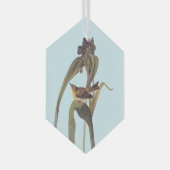 Vireo Songbird van Audubon Glas Ornament (Voorkant Rechts)