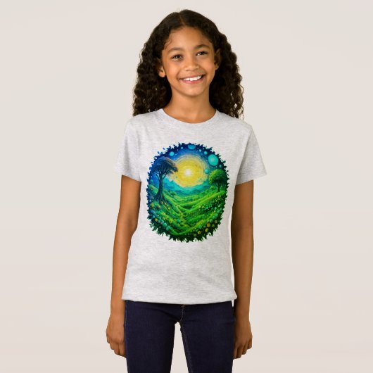 virescente elektrische puls t-shirt (Voorkant volledig)