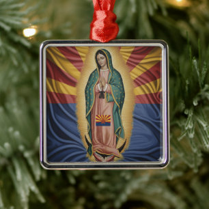 Virgen de Guadalupe - Arizona Metalen Ornament