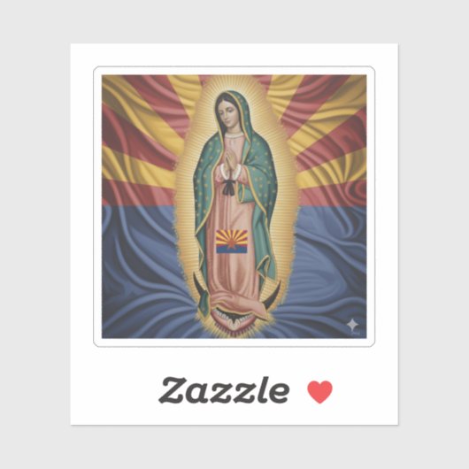 Virgen de Guadalupe - Arizona Sticker (Vel)