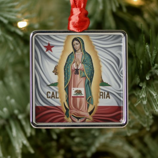 Virgen de Guadalupe - California Metalen Ornament (Boom)