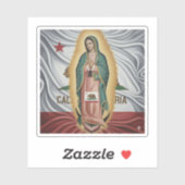 Virgen de Guadalupe - Californië Sticker (Vel)