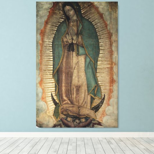 Virgen de Guadalupe Canvas Afdruk (Insitu (Houten vloer))