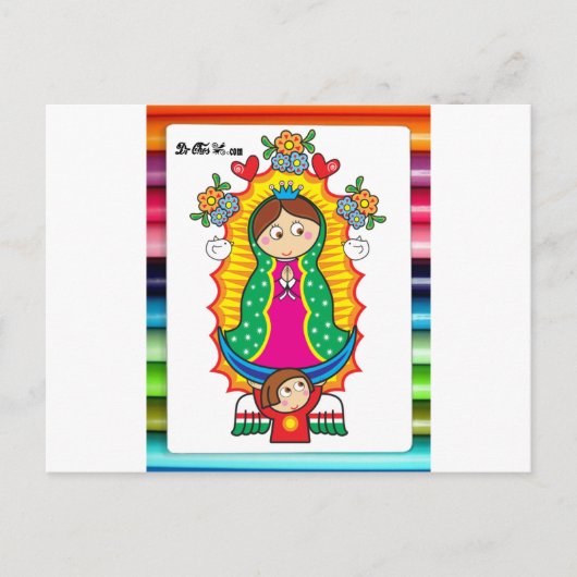 VIRGEN DE GUADALUPE CARICATURA 01  PRO BRIEFKAART (Voorkant)