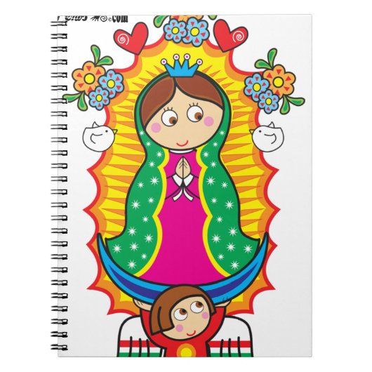 VIRGEN DE GUADALUPE CARICATURA 01  PRO NOTITIEBOEK (Voorkant)