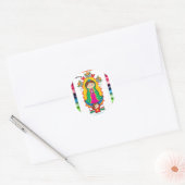 VIRGEN DE GUADALUPE CARICATURA 01  PRO RONDE STICKER (Envelop)
