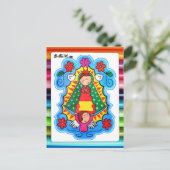 VIRGEN DE GUADALUPE CARICATURA 02 PRO BRIEFKAART (Staand voorkant)
