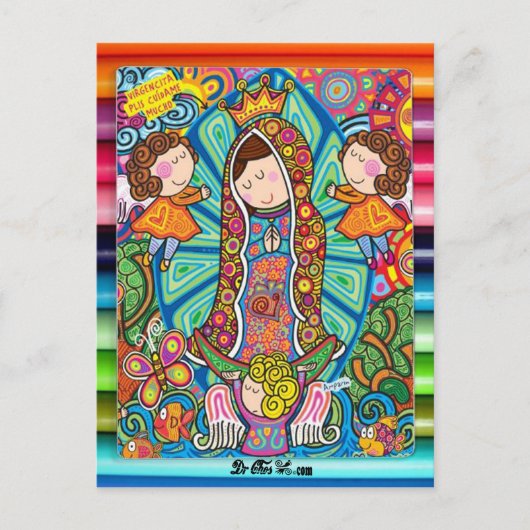 VIRGEN DE GUADALUPE CARICATURA 06 BRIEFKAART (Voorkant)