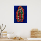 Virgen de Guadalupe Colored Pencil Art Poster (Keuken)