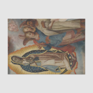Virgen de Guadalupe con Juan Diego, Mexicaanse Sch Tissuepapier
