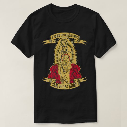 Virgen de Guadalupe con San Judas Tadeo Premium  T-shirt (Design voorkant)