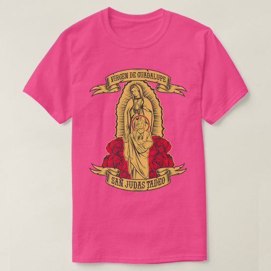 Virgen de Guadalupe con San Judas Tadeo  T-shirt (Design voorkant)