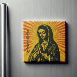 Virgen de Guadalupe Drawing Magneet<br><div class="desc">Add a pop of color and iconic flair to your kitchen with this Virgen de Guadalupe drawing fridge magnet! With its modern eclectic style and vibrant design, this magnet brings a fresh twist to classic imagery, making it a standout piece for any fridge. Perfect for those who love mixing tradition...</div>