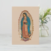 Virgen de Guadalupe Feestdagenkaart (Staand voorkant)