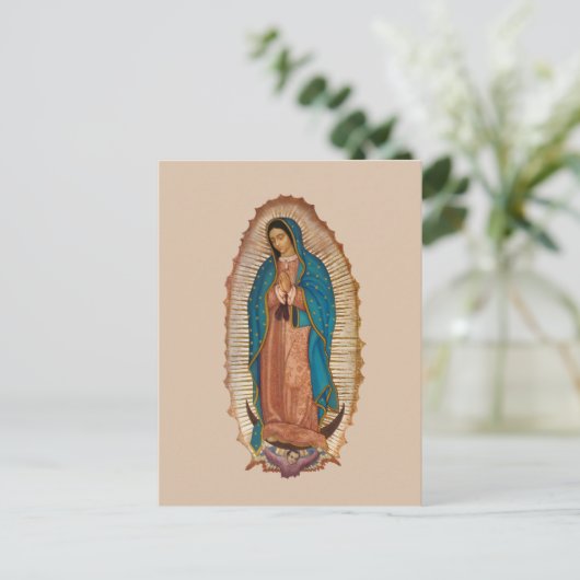 Virgen de Guadalupe Feestdagenkaart (Staand voorkant)