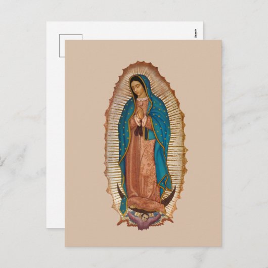 Virgen de Guadalupe Feestdagenkaart (Voorkant / Achterkant)