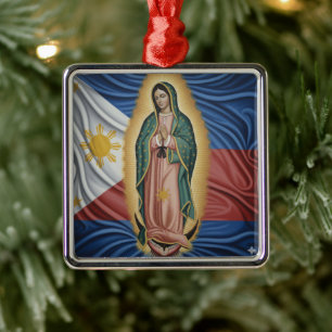 Virgen de Guadalupe - Filipijnen Metalen Ornament
